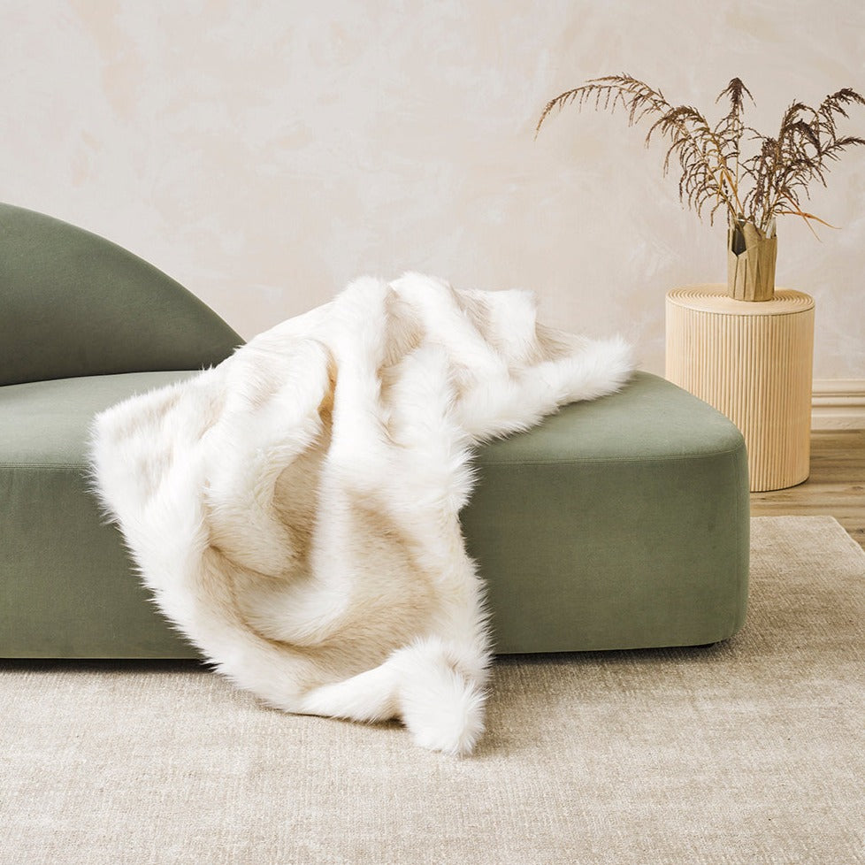 Heirloom NZ Made Faux Fur Throw - 150x180cm - Norwegian Fox