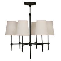 New York 6 Light Pendant with Shades