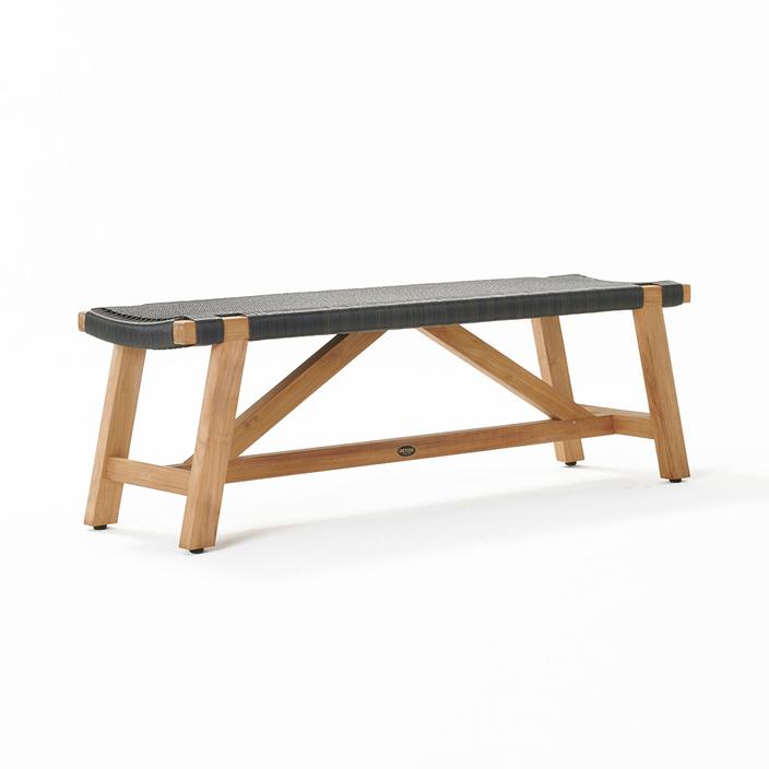 Devon Sawyer Teak Outdoor Bench Seat - Shadow Grey - 1800