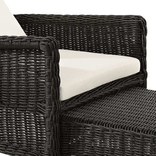 Artwood Tampa Outdoor Lounger - Black Twist