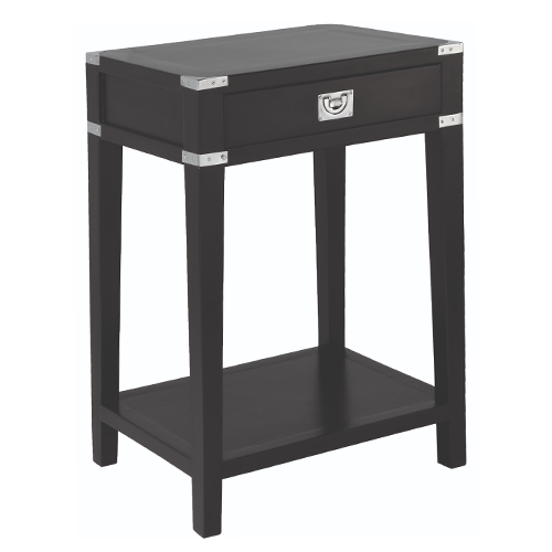 Artwood Vermont Bedside Table - Black